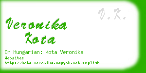 veronika kota business card